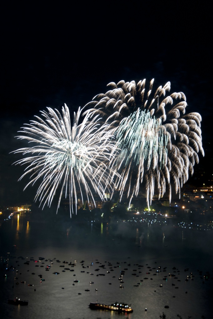 Fireworks on Annecy Lake 1